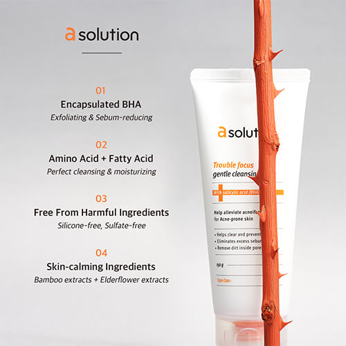 aSOLUTION - TOUBLE FOCUS GENTLE CLEANSING FOAM