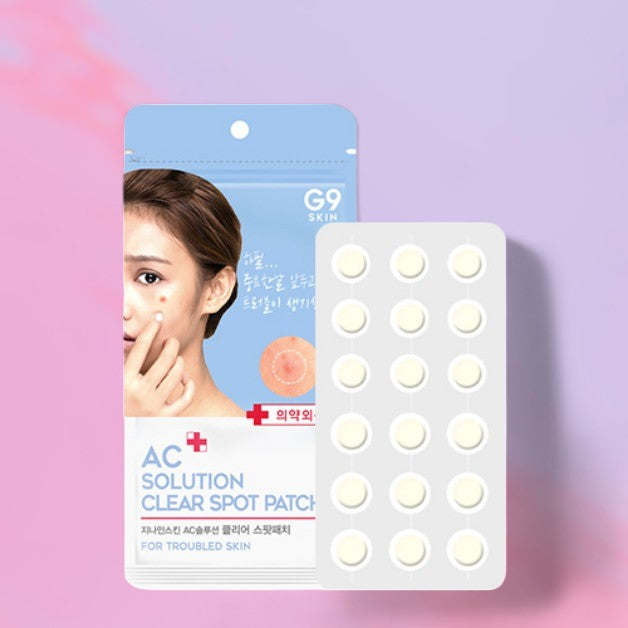 G9SKIN- AC+ Solution acne clear spot patch (18 spots-2sheets)