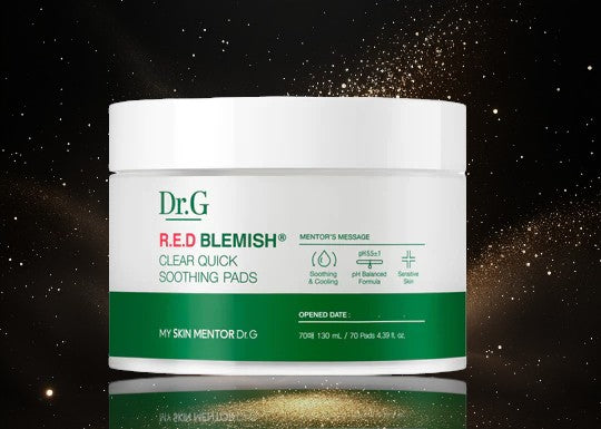 DR.G- Red blemish clear quick soothing pads