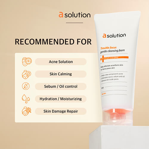 aSOLUTION - TOUBLE FOCUS GENTLE CLEANSING FOAM