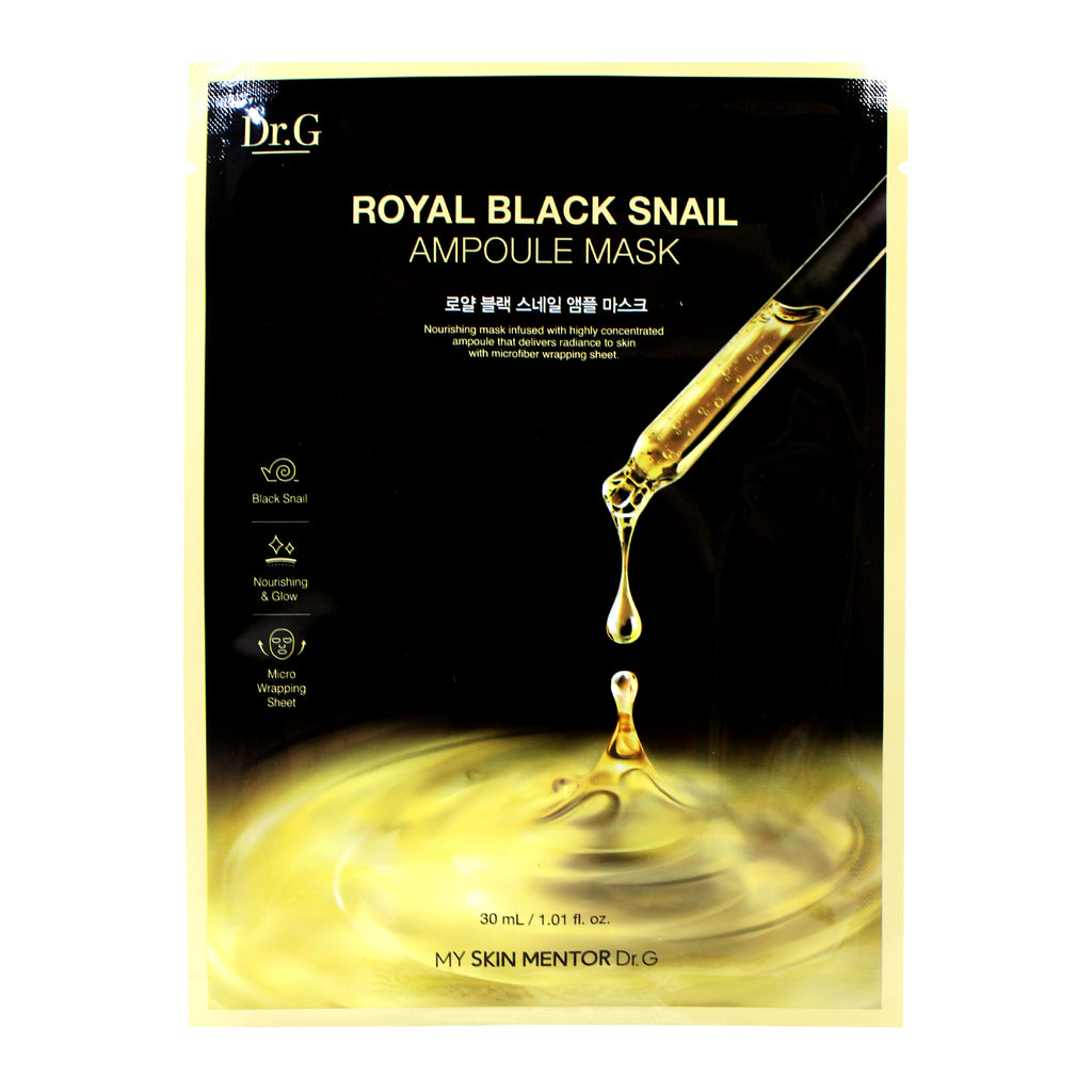 JIGOTT BLACK SNAIL REAL AMPOULE MASKE – 10 Stück, Feuchtigkeitsspendend Mit Schneckenextrakt